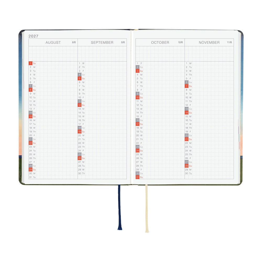 Hobonichi - HON A6 Hiroko Kubota: String Telephone Until the Moon is Full - 2027-Planner-DutchMills