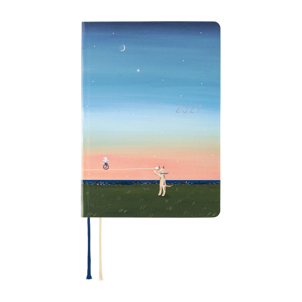 Hobonichi - HON A6 Hiroko Kubota: String Telephone Until the Moon is Full - 2027-Planner-DutchMills