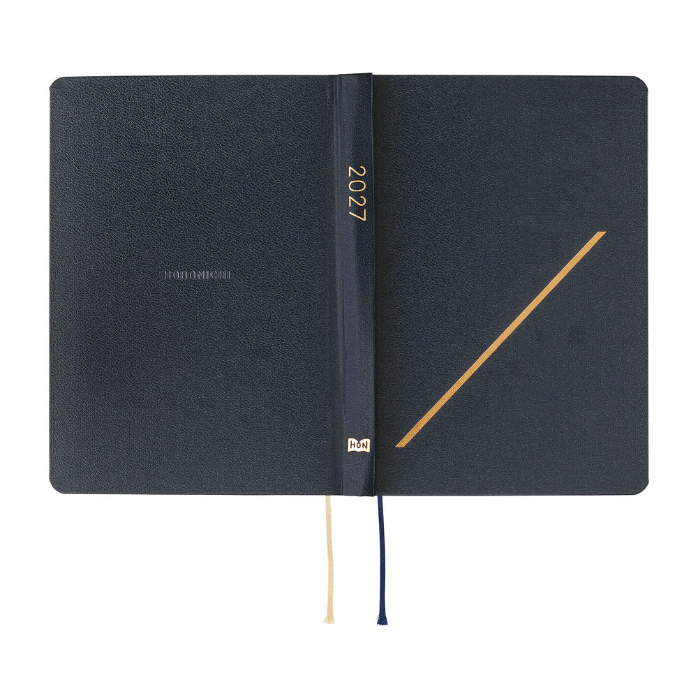 Hobonichi - HON A6 Slash (Navy) - 2027-Planner-DutchMills