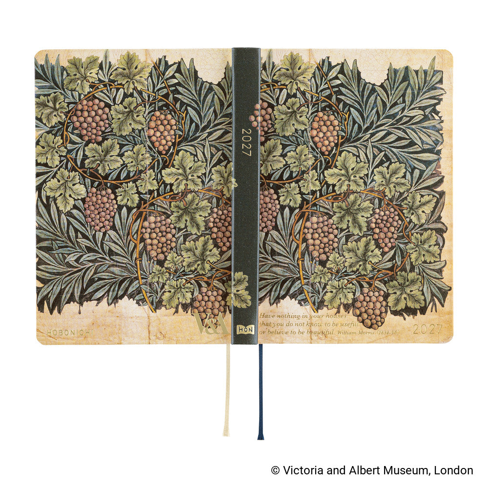 Hobonichi - HON A6 The V&A Series: Vine - 2027-Planner-DutchMills