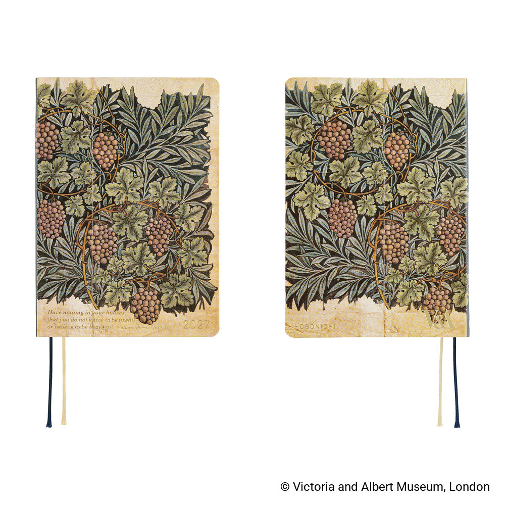 Hobonichi - HON A6 The V&A Series: Vine - 2027-Planner-DutchMills