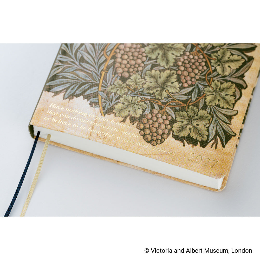 Hobonichi - HON A6 The V&A Series: Vine - 2027-Planner-DutchMills