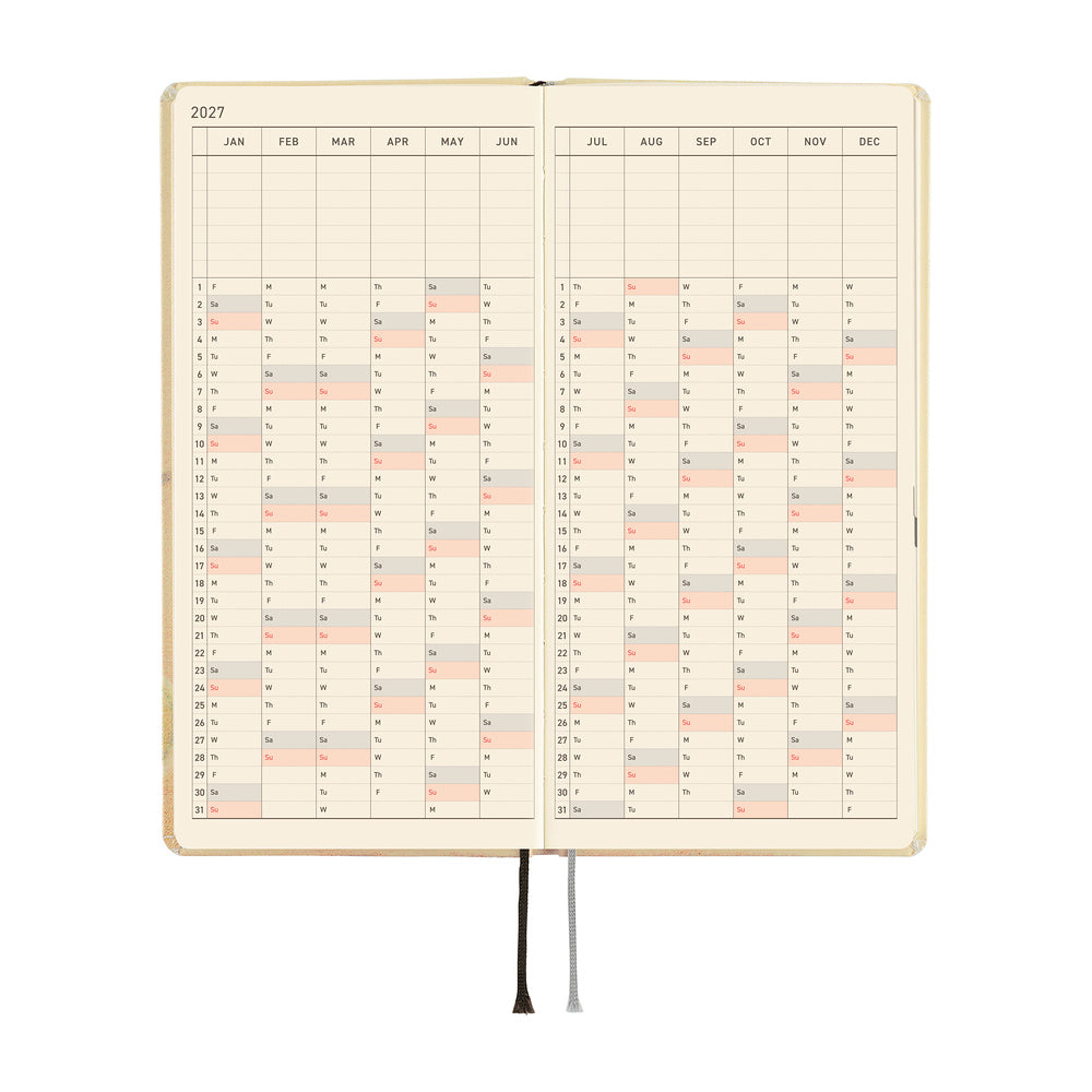 Hobonichi - Weeks Akiko Miyakoshi: Once, in Spring - 2027-Planner-DutchMills