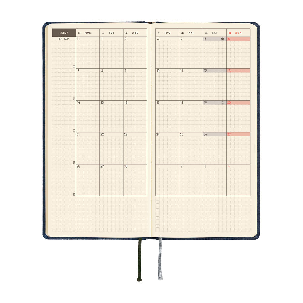 Hobonichi - Weeks Colors: Midnight Blue - 2027-Planner-DutchMills