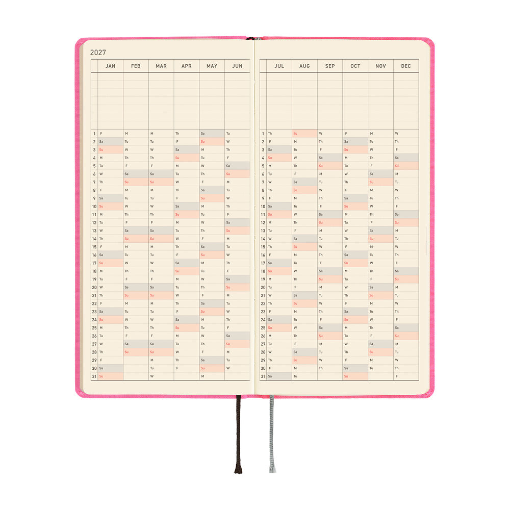 Hobonichi - Weeks Colors: Pink Sapphire - 2027-Planner-DutchMills