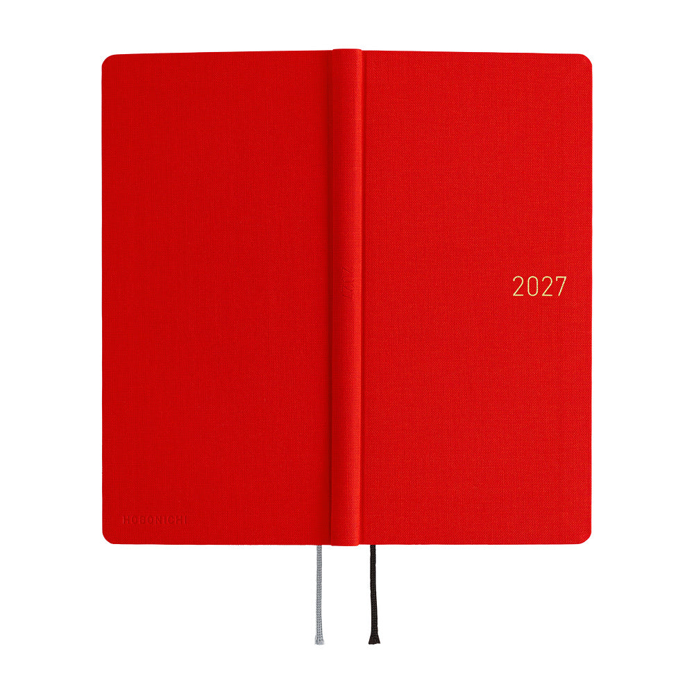 Hobonichi - Weeks Colors: Poppy Red - 2027-Planner-DutchMills