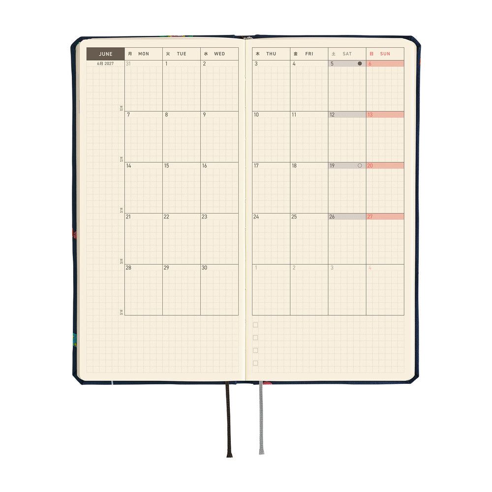 Hobonichi - Weeks MEGA Bow & Tie: Candy Dream - 2027-Planner-DutchMills