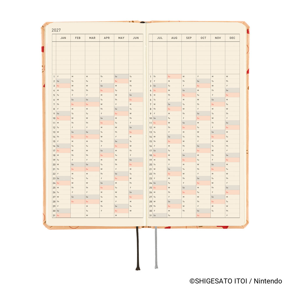Hobonichi - Weeks MOTHER: Mr. Saturn Pattern - 2027-Planner-DutchMills