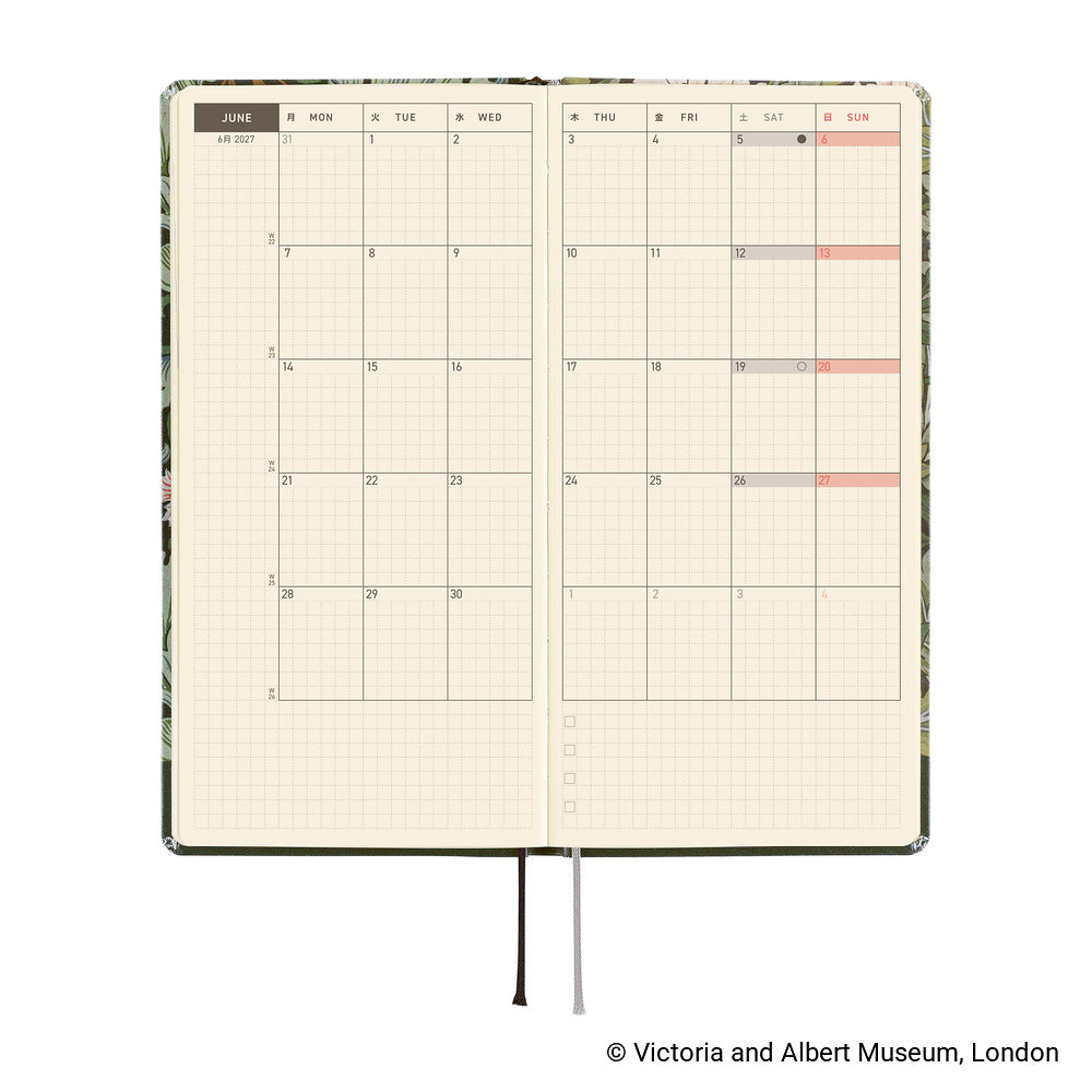 Hobonichi - Weeks The V&A Series: Leicester - 2027-Planner-DutchMills