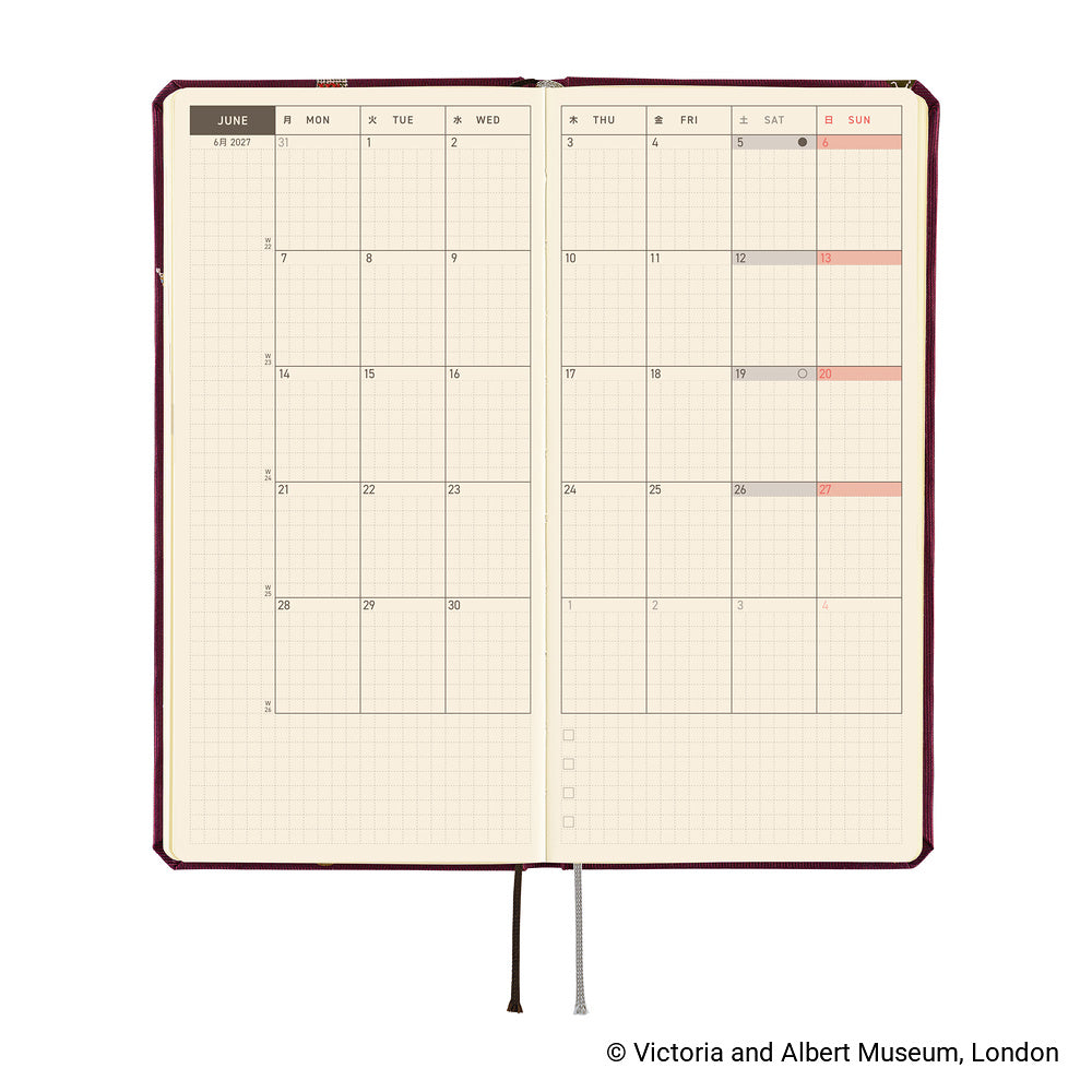 Hobonichi - Weeks The V&A Series: Welcome to the V&A - 2027-Planner-DutchMills