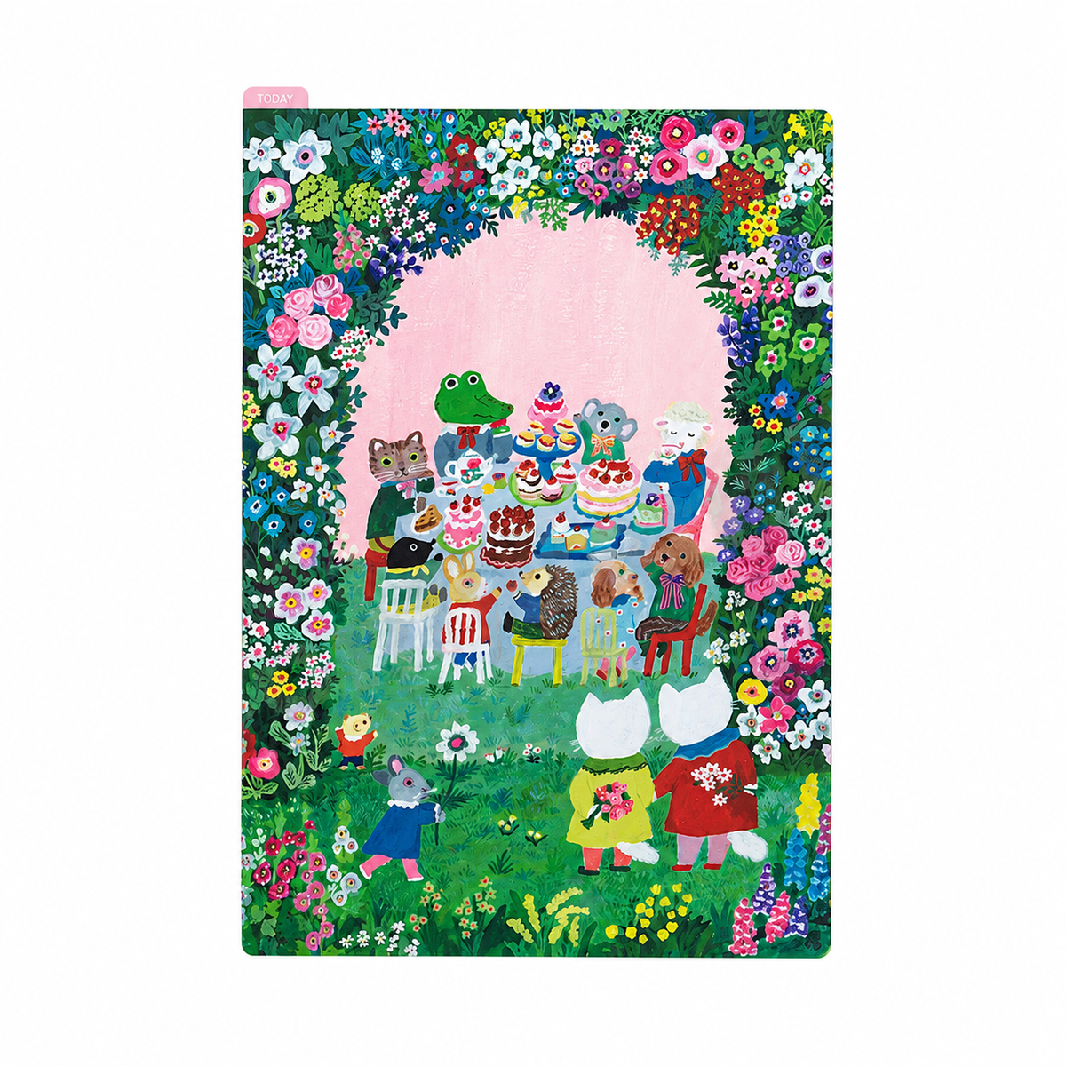 Hobonichi - Yumi Kitagishi: Hobonichi Pencil Board for A5 Size (In the Garden) - 2027-Pencil Board-DutchMills