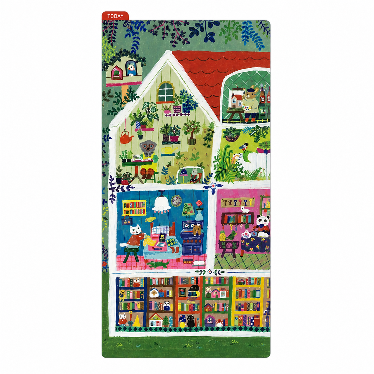 Hobonichi - Yumi Kitagishi: Hobonichi Pencil Board for Weeks (Animal Condo) - 2027-Pencil Board-DutchMills
