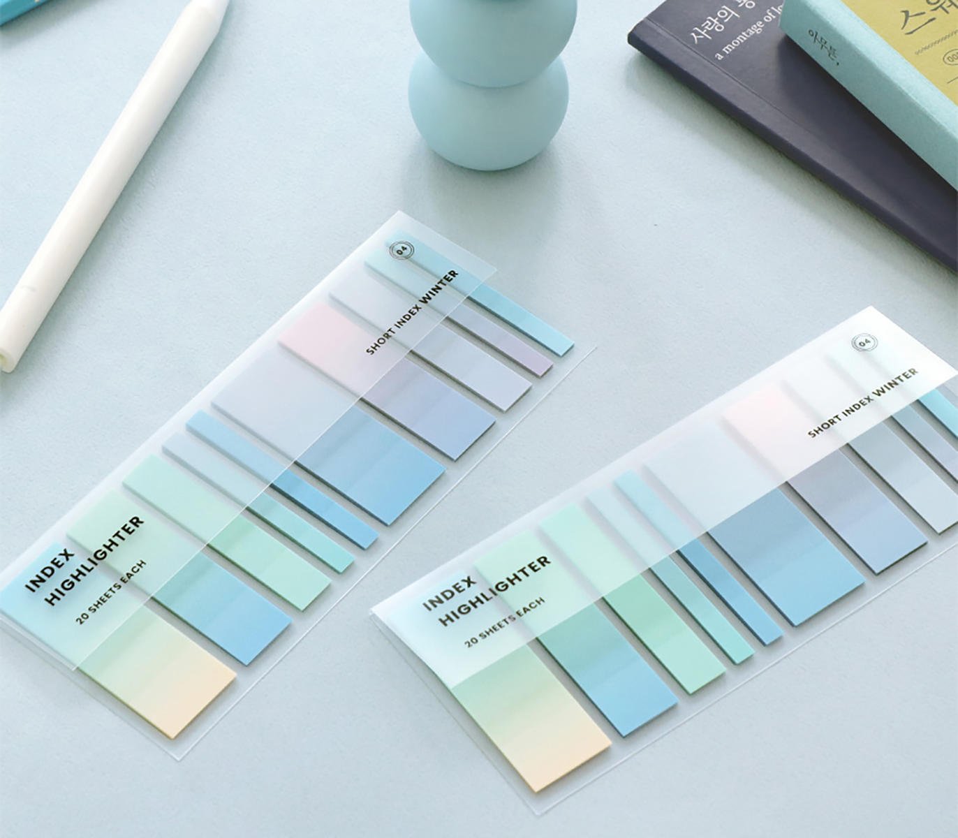 Iconic - Index Short Highlighter - 04 Winter-Sticky Notes-DutchMills