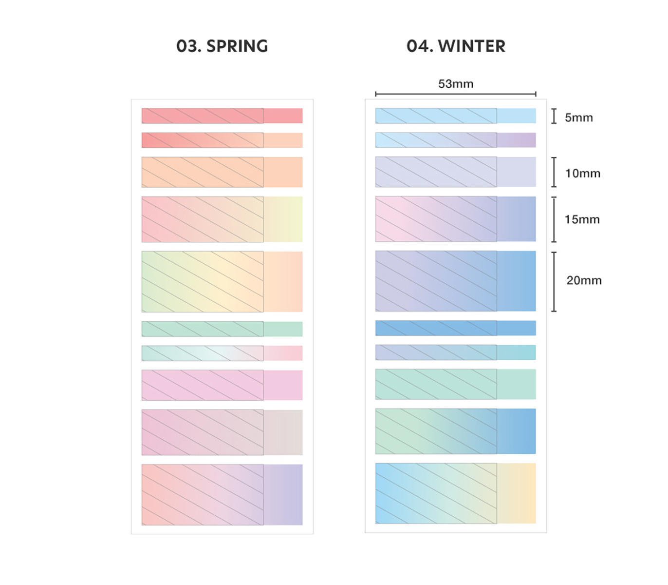 Iconic - Index Short Highlighter - 04 Winter-Sticky Notes-DutchMills