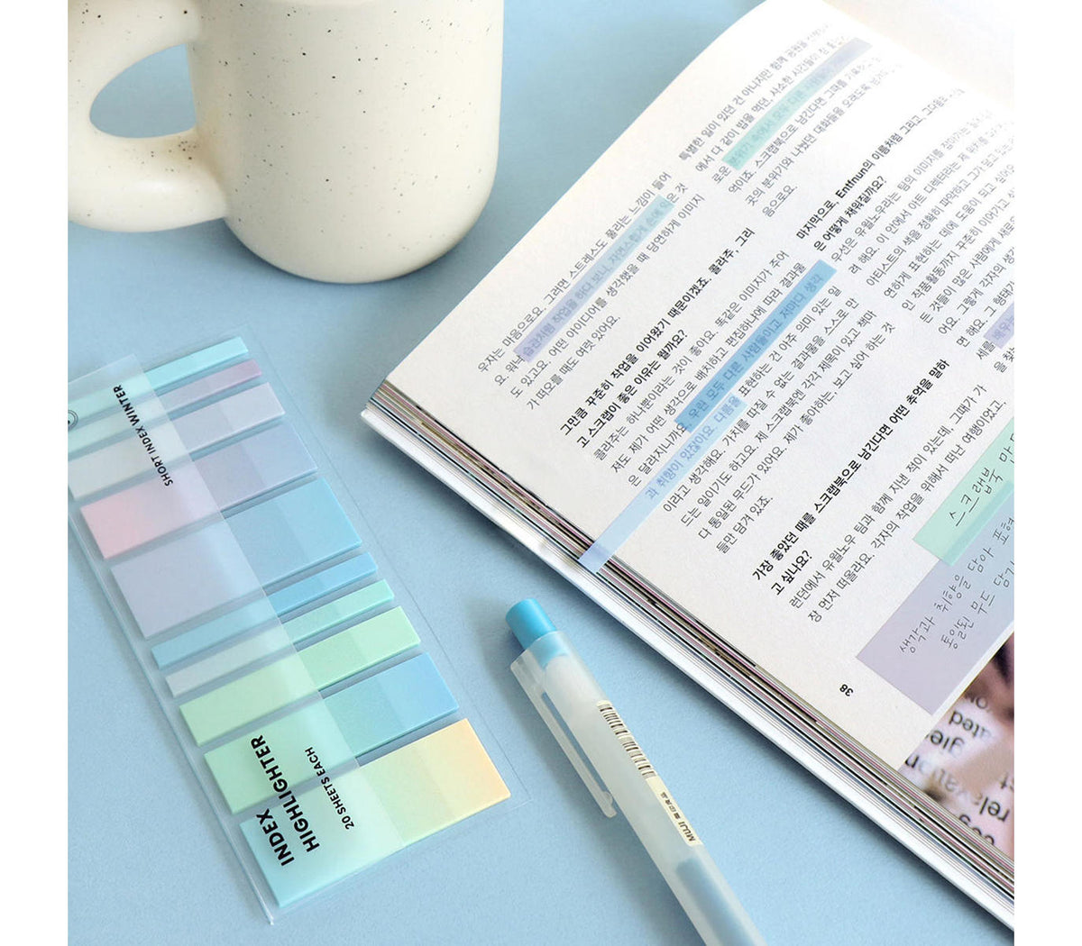 Iconic - Index Short Highlighter - 04 Winter-Sticky Notes-DutchMills