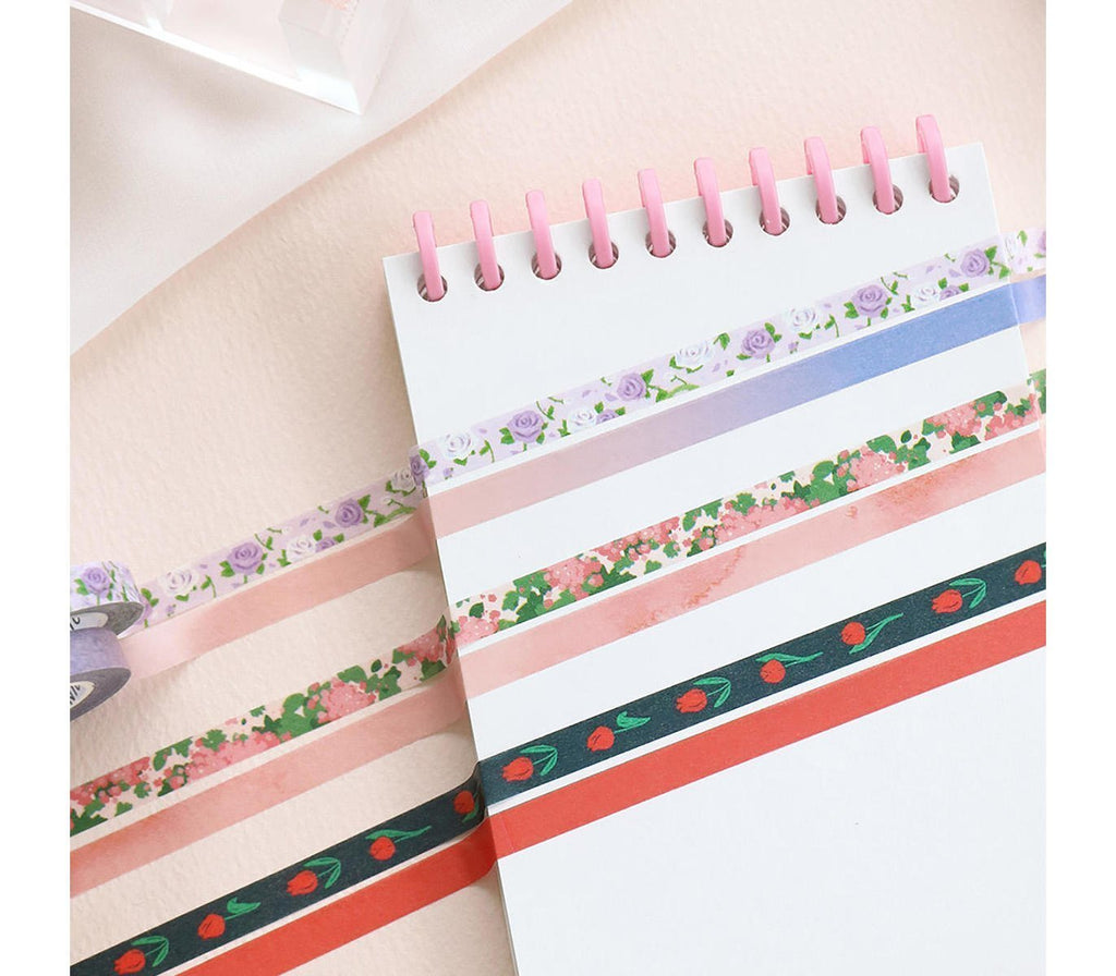 Iconic - Masking Tape Slim 002 Bloom (2 stuks)-Maskingtape-DutchMills