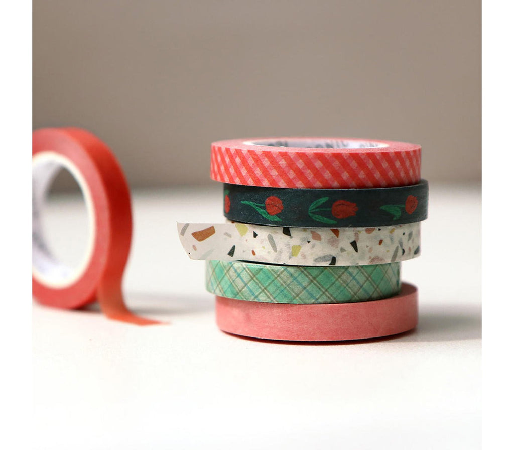 Iconic - Masking Tape Slim 002 Bloom (2 stuks)-Maskingtape-DutchMills