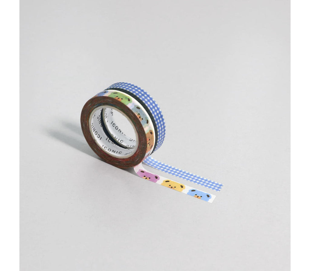 Iconic - Masking Tape Slim 008 Teddy Bear (2 stuks)-Maskingtape-DutchMills