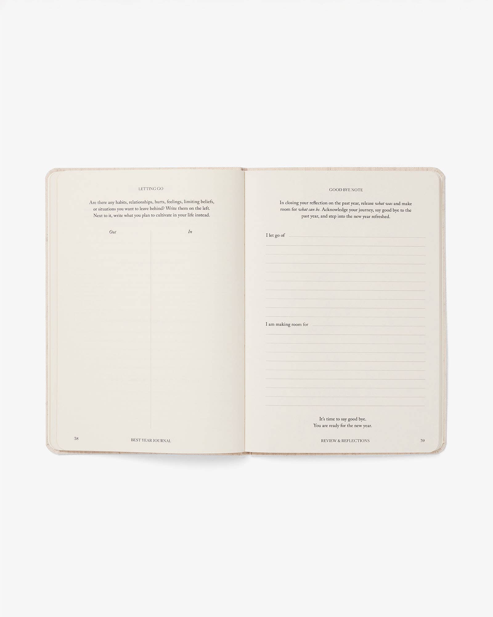 Best Year Journal Essential Oat, Simple express format-DutchMills