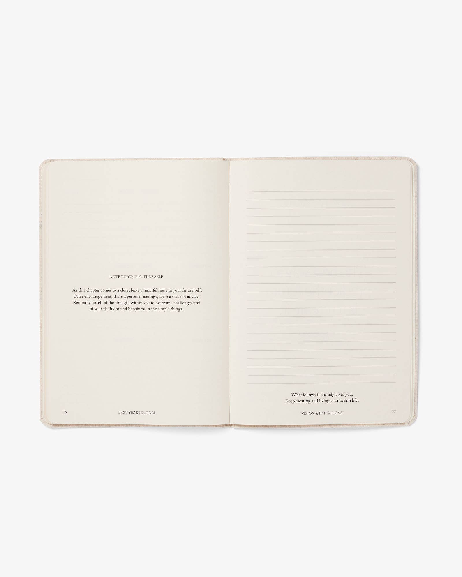 Best Year Journal Essential Oat, Simple express format-DutchMills