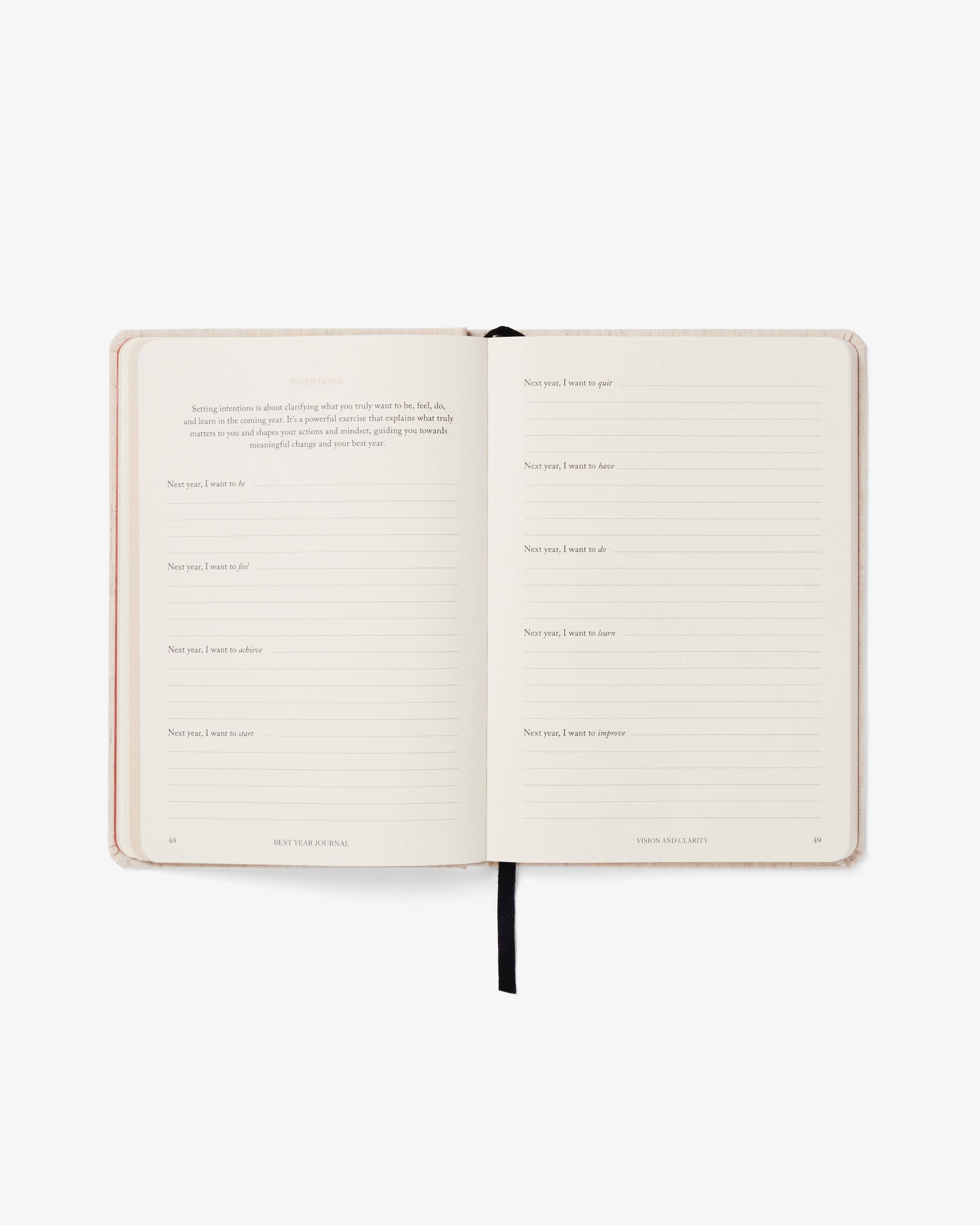 Best Year Journal Pink | Guided 12-month planner goals-DutchMills