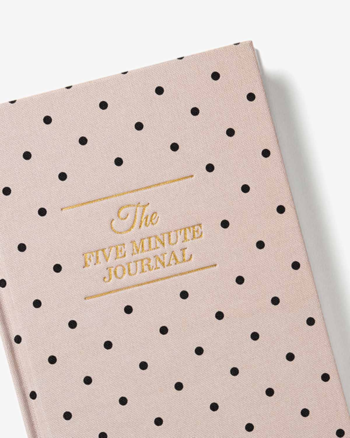 The Five Minute Journal Beige Polka Dot | Exclusive Print-DutchMills
