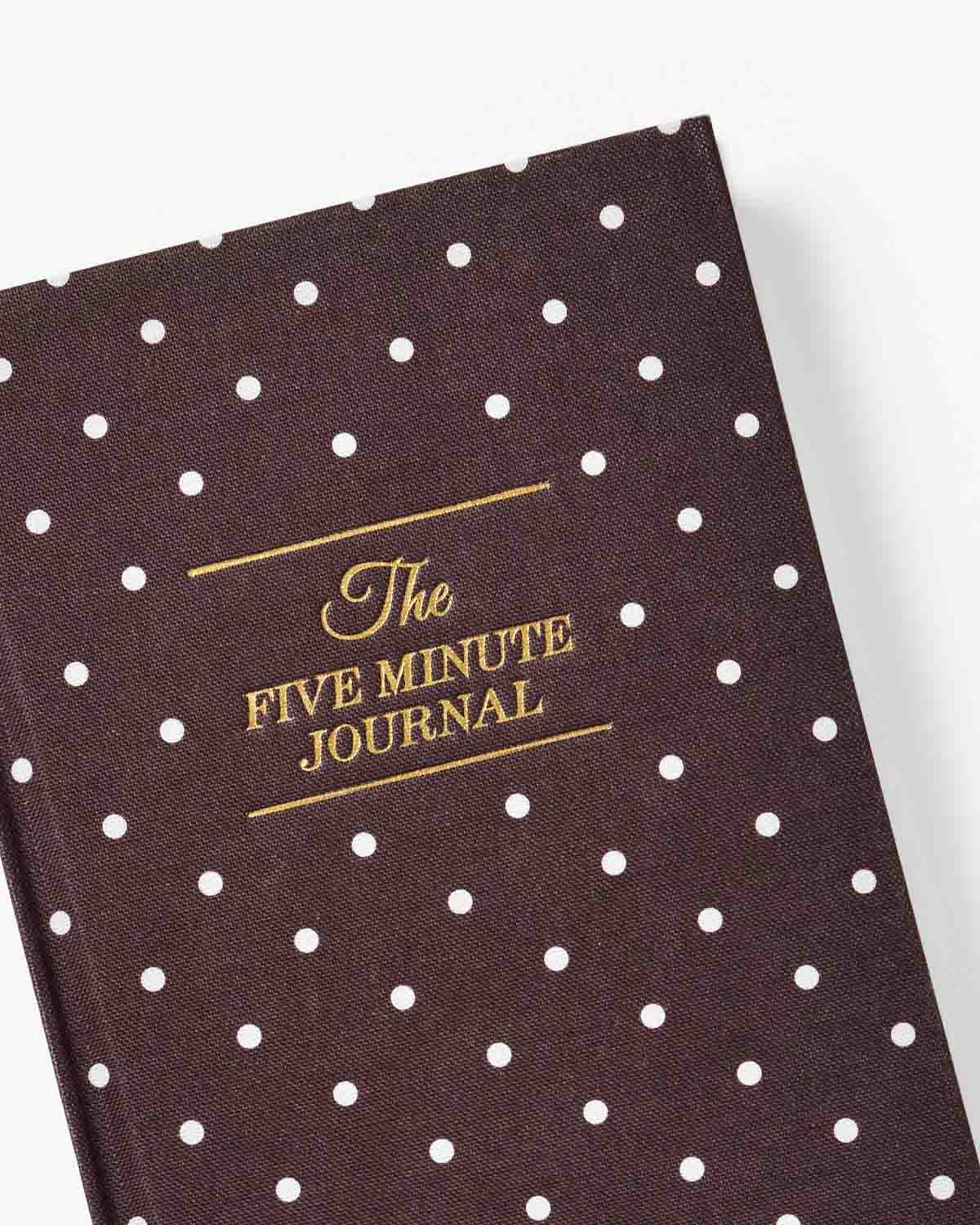 The Five Minute Journal Mocha Polka Dot | Exclusive Print-DutchMills