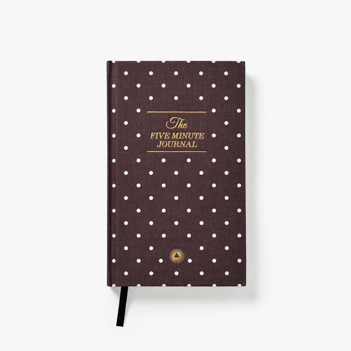 Intelligent Change - The Five Minute Journal Mocha Polka Dot-DutchMills