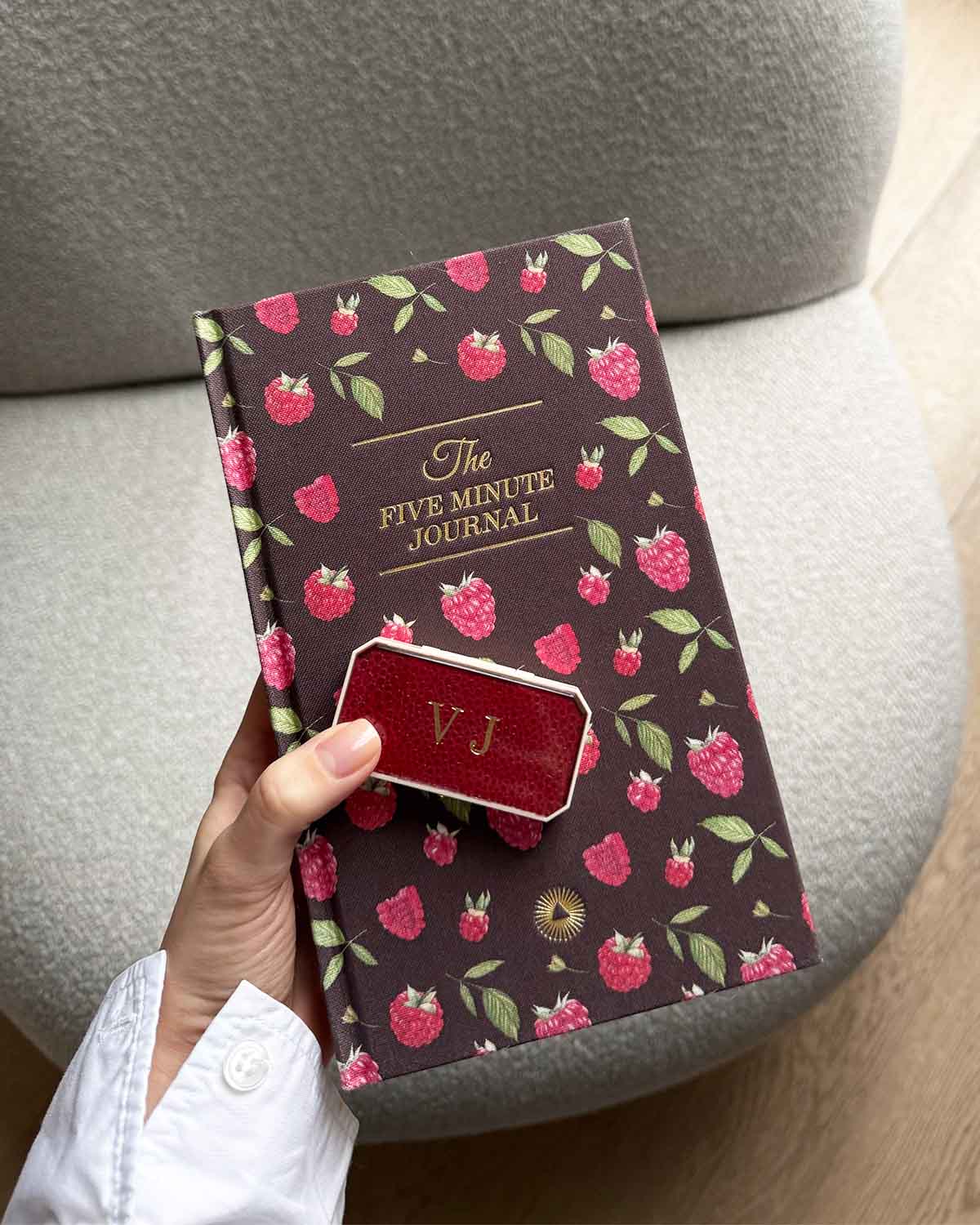The Five Minute Journal Mocha Raspberry | Exclusive Print-DutchMills