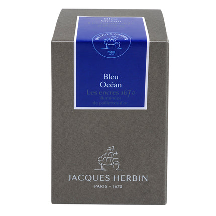 J. Herbin - Inkt voor vulpen 1670 50ml. - Oceaan Blauw-Inkt-DutchMills