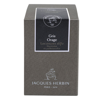 J. Herbin - Inkt voor vulpen 1670 50ml. - Stormy Grey-Inkt-DutchMills