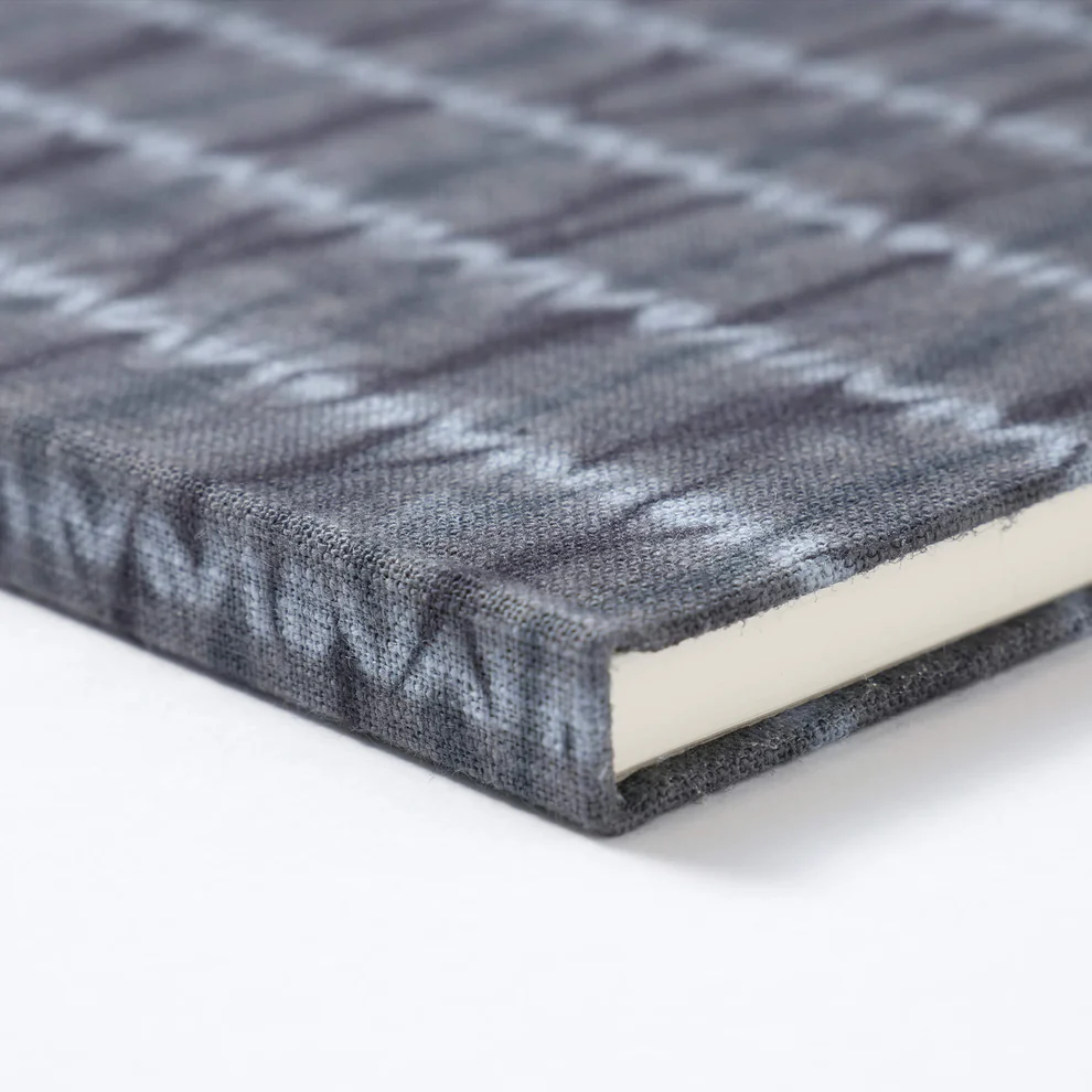 Kakimori - A5 notebook - Katakai Shibori Stripe-Notitieboek-DutchMills