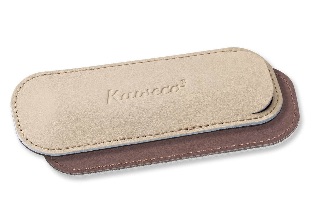 Kaweco - Leren etui ECO Sport, Creamy Espresso (2 pennen)-Etui-DutchMills