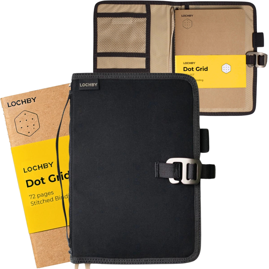 LOCHBY - Field Journal A5 - Charcoal Cream-Notitieboek-DutchMills