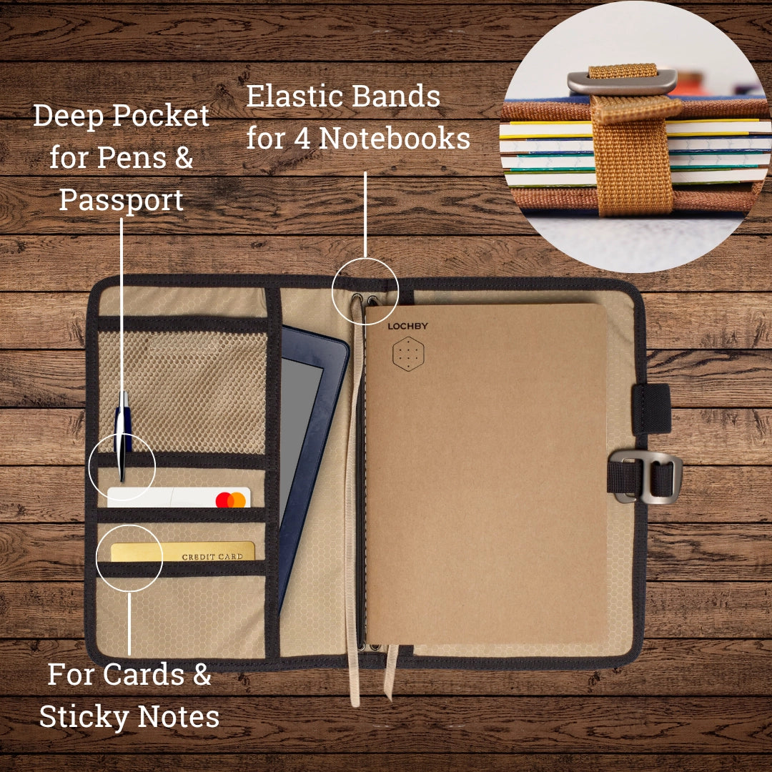 LOCHBY - Field Journal A5 - Charcoal Cream-Notitieboek-DutchMills