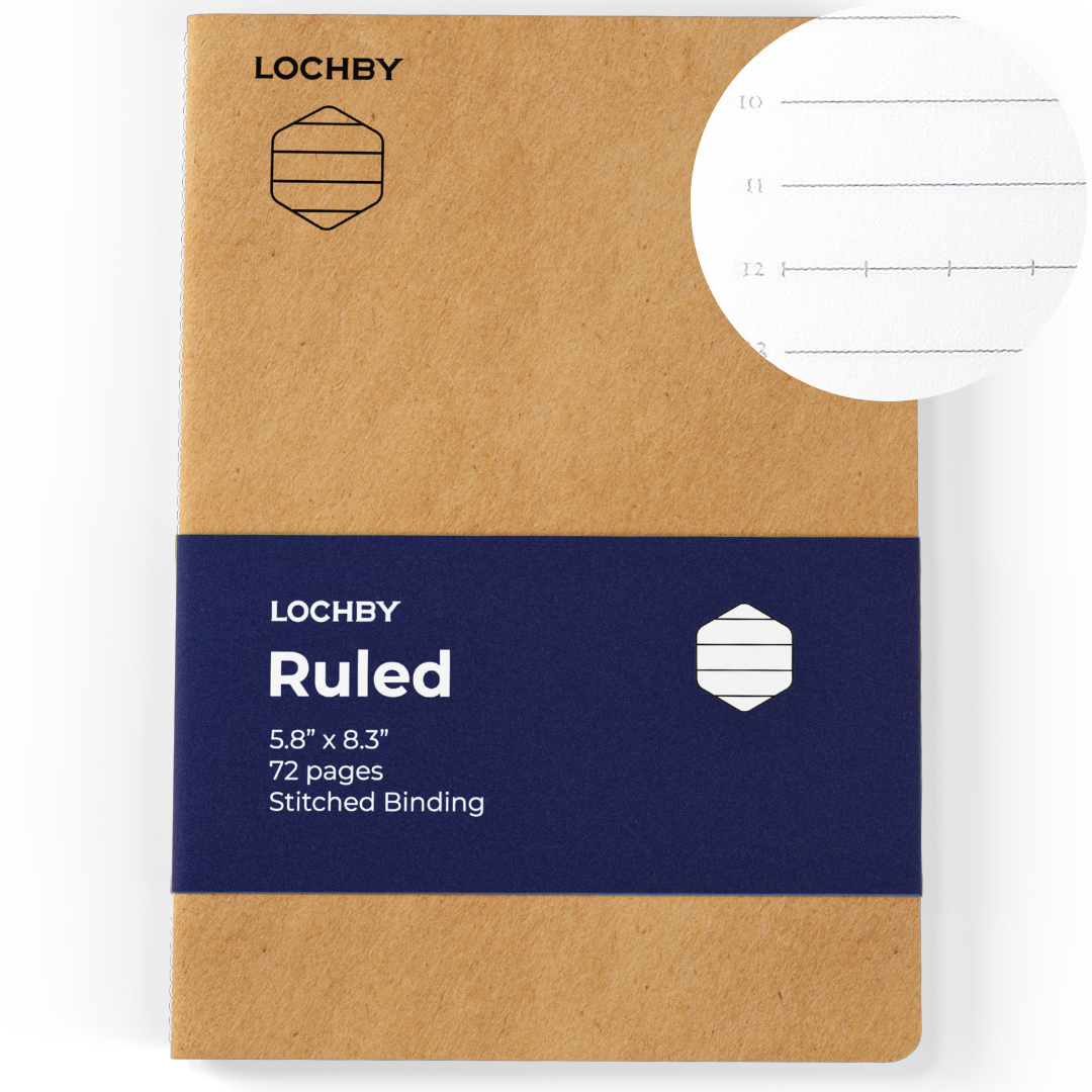LOCHBY - Tomoe River Notebooks A5: Ruled-Notitieboek-DutchMills