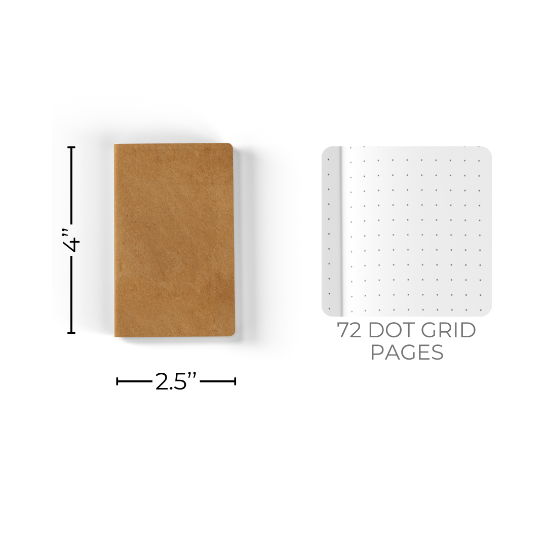Tomoe River Notebooks A7 (Pack of 4): Dot Grid-DutchMills