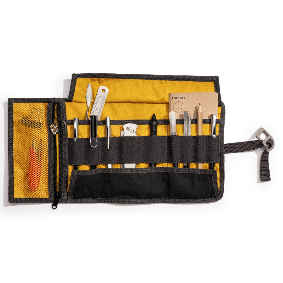LOCHBY - Tool Roll - Charcoal Gold (Bumblebee)-Etui-DutchMills