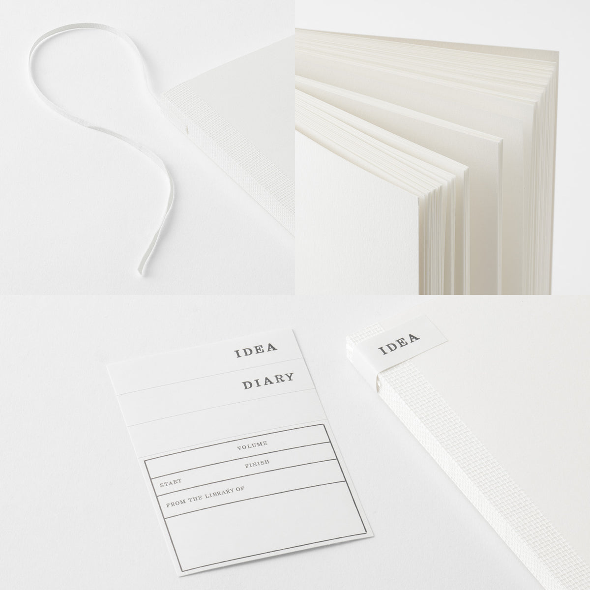 MD Product - MD Notebook Cotton A5 Square Blank-Notitieboek-DutchMills