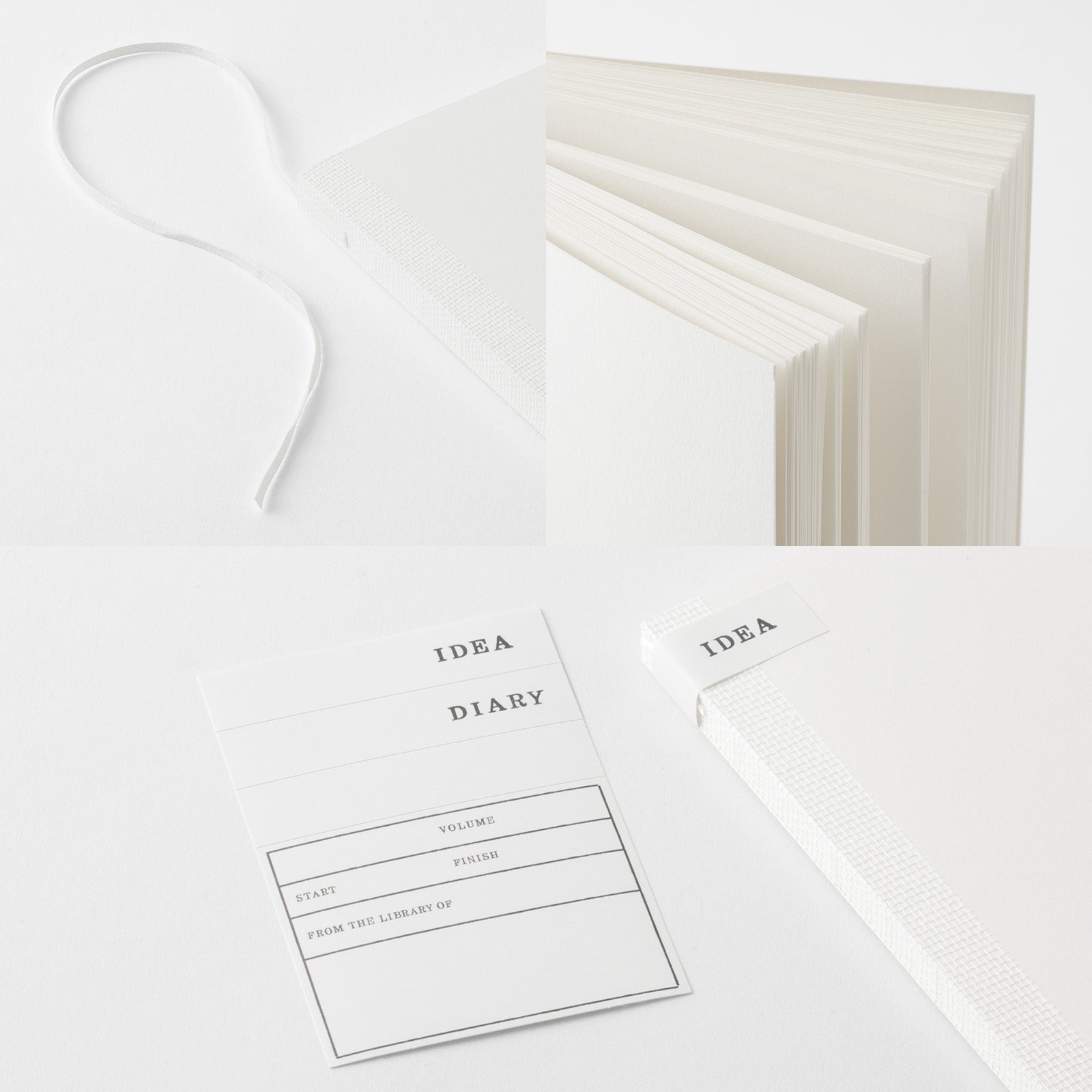 MD Product - MD Notebook Cotton A5 Square Blank-Notitieboek-DutchMills