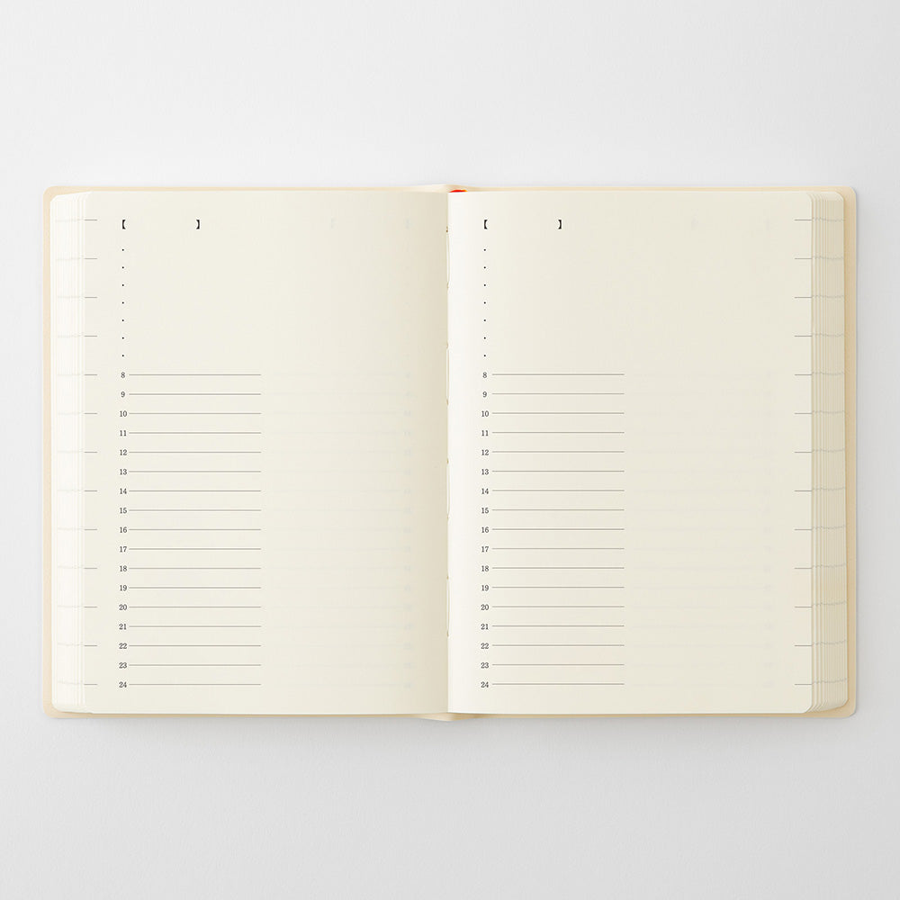 MD Product - MD Notebook Diary A6 1 Day 1 Page 2027-Agenda-DutchMills