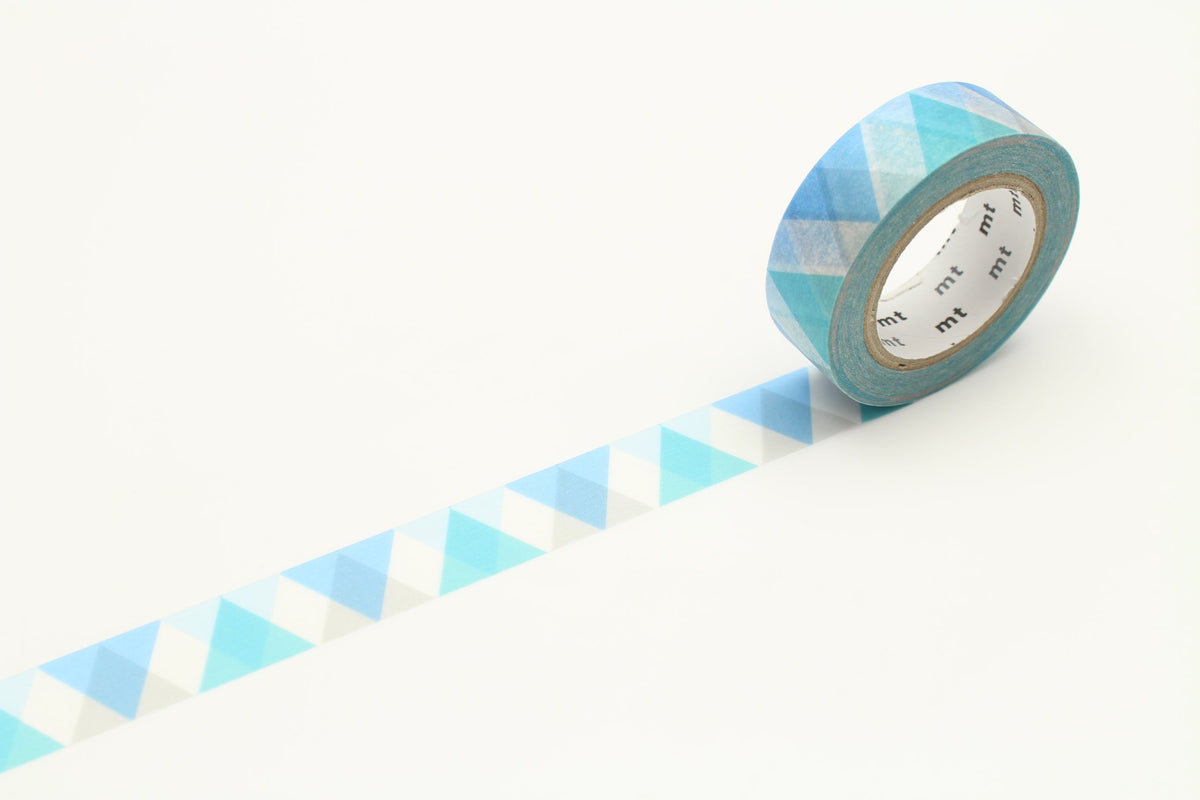 MT Masking Tape - Triangle and Diamond Blue-Maskingtape-DutchMills