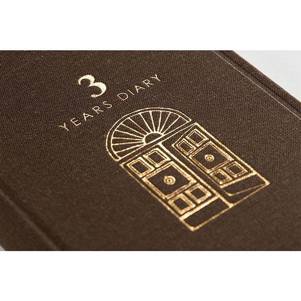 Midori - 3 Years Diary - Brown-Dagboek-DutchMills
