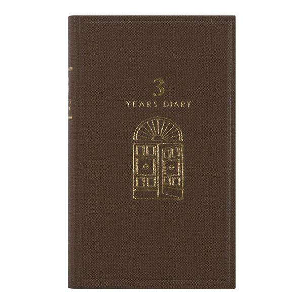 Midori - 3 Years Diary - Brown-Dagboek-DutchMills
