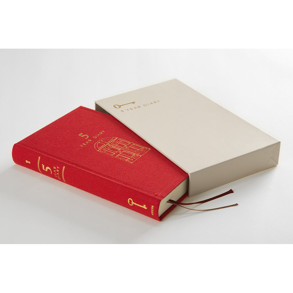 Midori - 5 Years Diary - Red-Dagboek-DutchMills