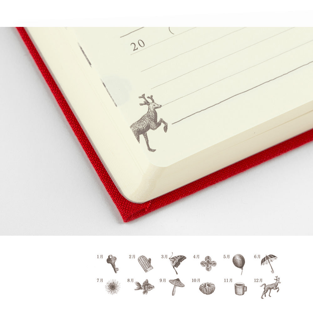 Midori - 5 Years Diary - Red-Dagboek-DutchMills