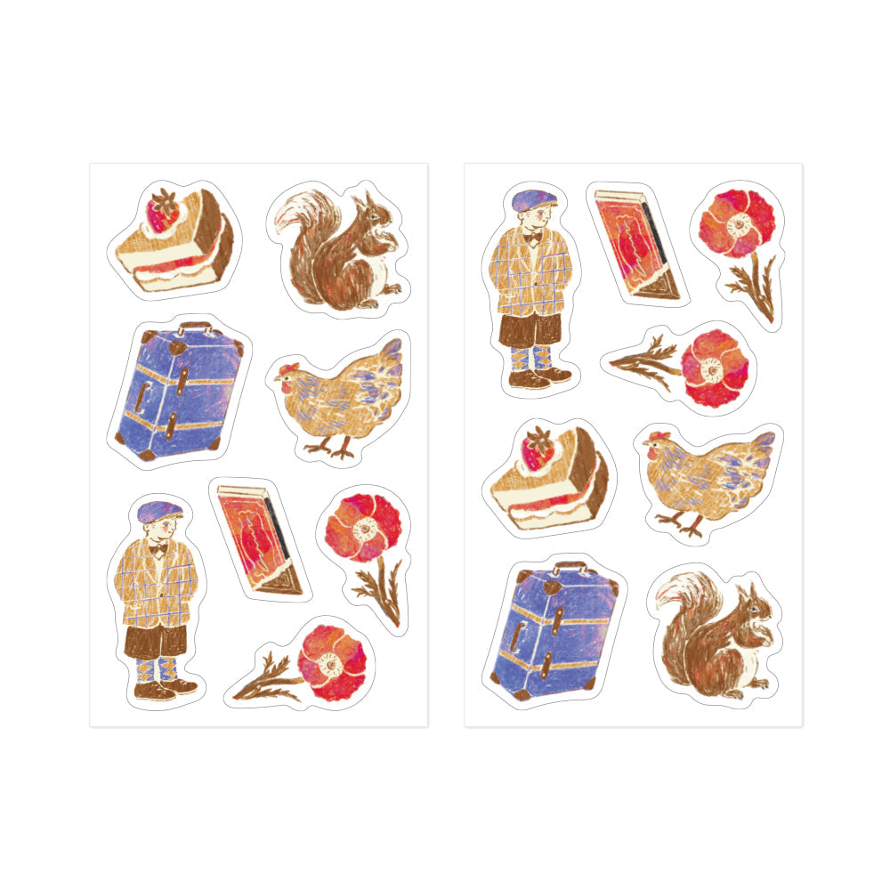 Midori - Decoration Sticker Brown-Sticker-DutchMills