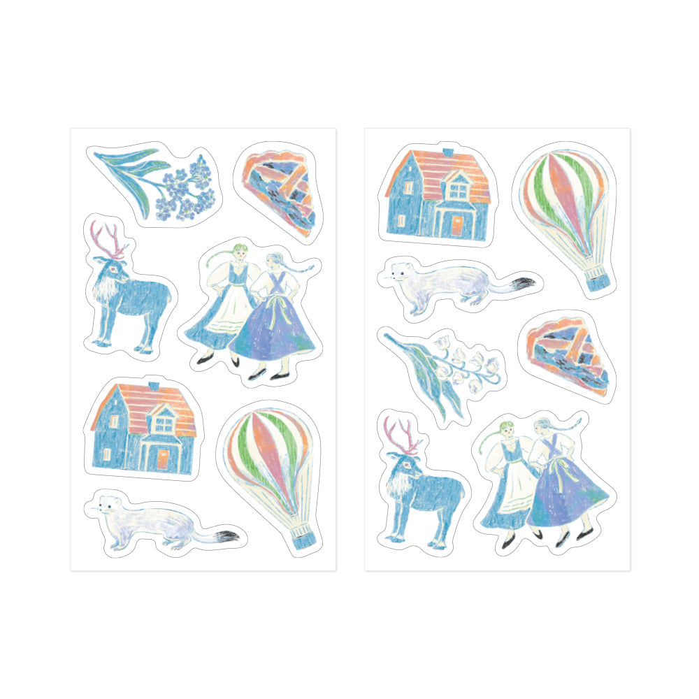 Midori - Decoration Sticker Light Blue-Sticker-DutchMills