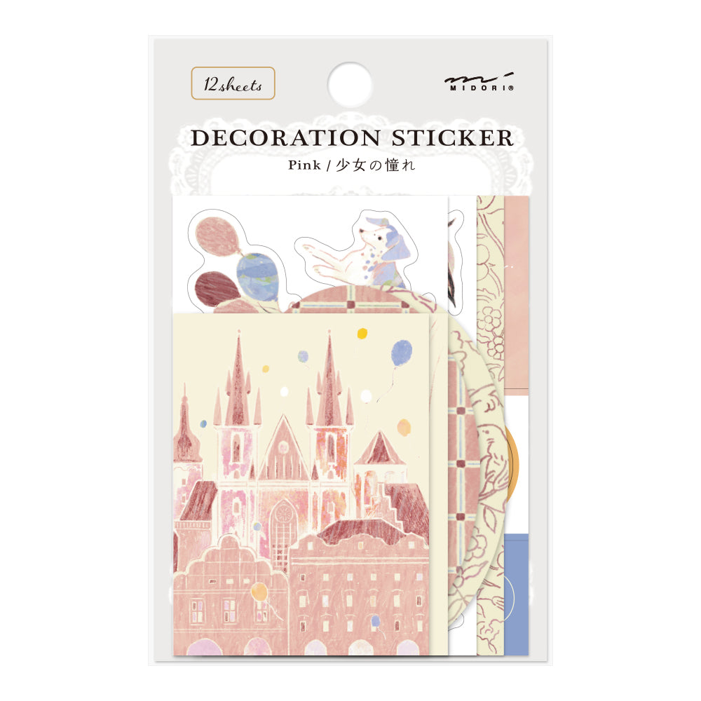Midori - Decoration Sticker Pink-Sticker-DutchMills