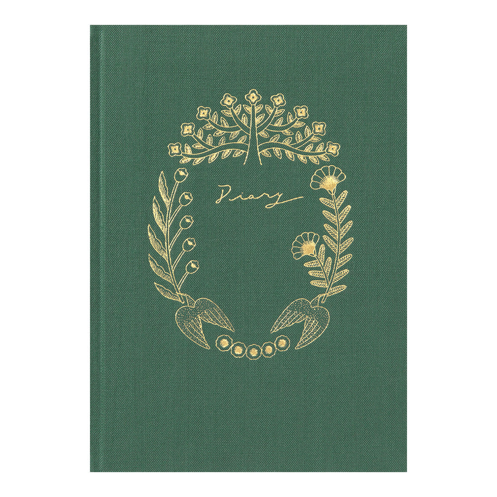 Midori - Diary Soft Flower & Bird-Dagboek-DutchMills